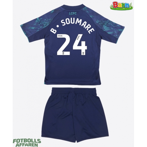 Leicester City Boubakary Soumare #24 Bortaställ Barn 2025-26 Kortärmad (+ Korta byxor)